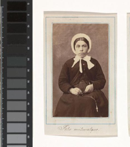 Portrait of a patient from an asylum, possibly Salpêtrière