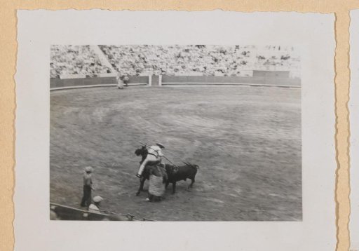 Picador fighting a bull, Barcelona