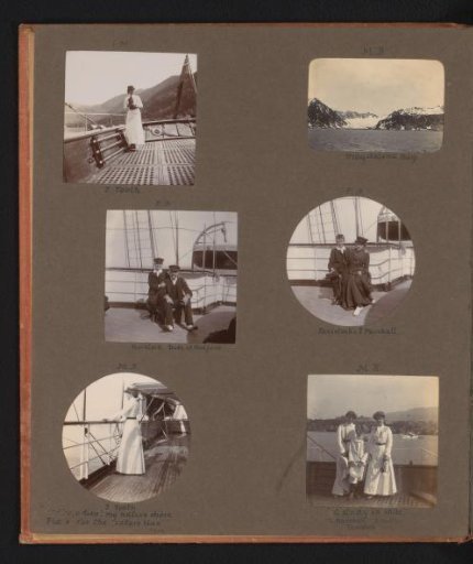Six photographs of a journey with the S.Y. Sapphire to Spitsbergen