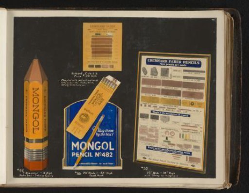 Advertising material for Eberhard Faber pencils
