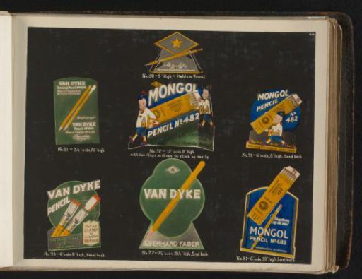 Advertising material for Eberhard Faber pencils
