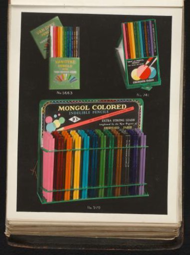 Sets of colored pencils by Eberhard Faber