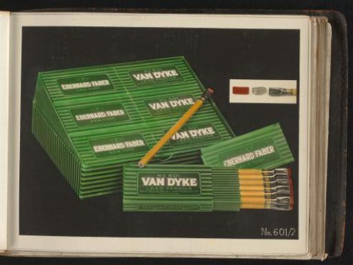 Boxes with pencils by Eberhard Faber