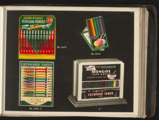 Stands with pencils by Eberhard Faber