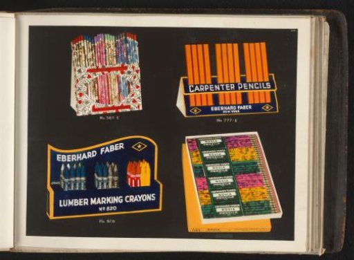 Stands with pencils by Eberhard Faber