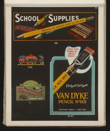 Advertisement for Eberhard Faber pencils