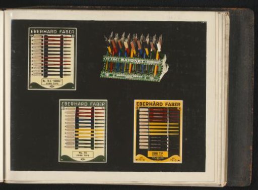 Stands with pens by Eberhard Faber