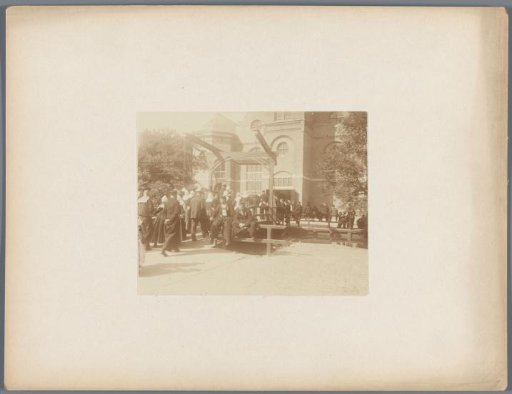 Churchgoers at Volendam