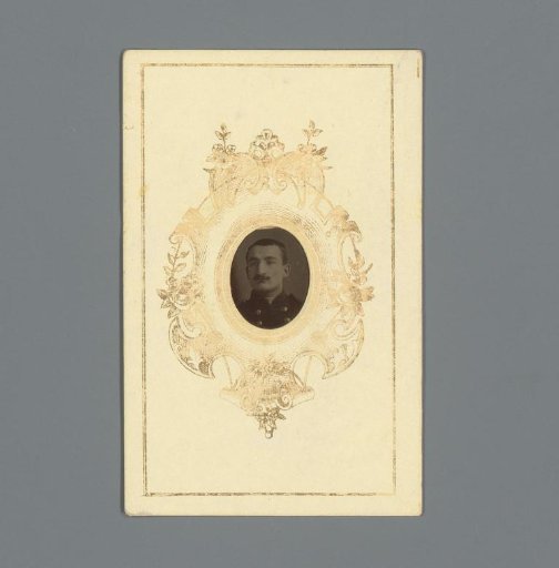 Portrait of an unknown man in uniform