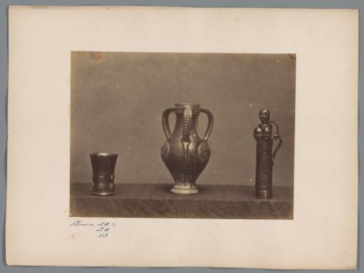 Three earthenware vases from the collection of W. de Weckherlin