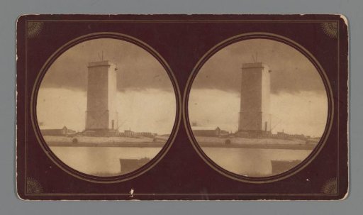 Washington Monument in an unfinished state [construction halted between 1854 and 1877]