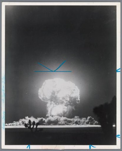 Test with atomic bomb (Apple II), May 9, 1955, Nevada, USA