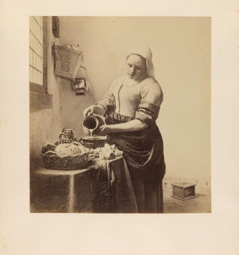 Photographic Reproduction of The Milkmaid by Johannes Vermeer