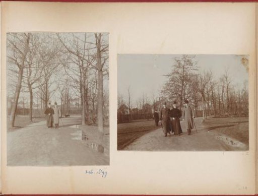 The young couple from the photo story walking in an Amsterdam park