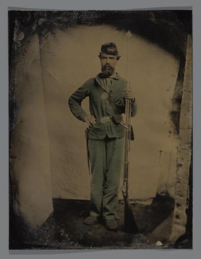 Portrait of a soldier during the American Civil War