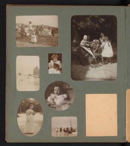Company on the Beach and Portraits of Various Family Members of the Suyver Family