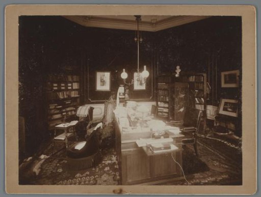 Interior of the study of Dirk van Haren Noman at Herengracht 134, Amsterdam