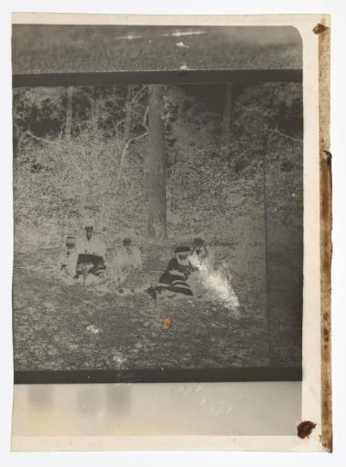 Company seated in a meadow