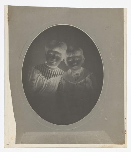 Portrait of two unknown children