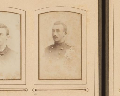 Portrait of an unknown young man in military uniform