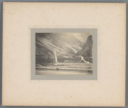 View of the road from the Stelvio Pass, Italy