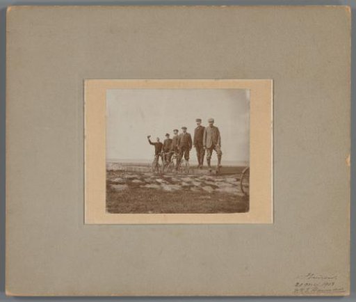 Group of 38 Photographs by François Buys of a Cycling Tour to Italy in 1905