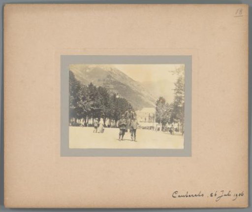 Group portrait of three men in Cauterets