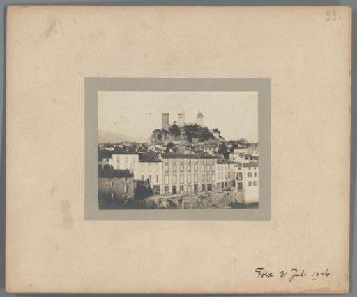 View of the castle of Foix