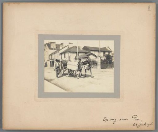 Man with an Ox Cart Near Pau