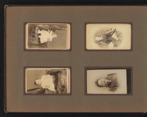 Four photographs with portraits