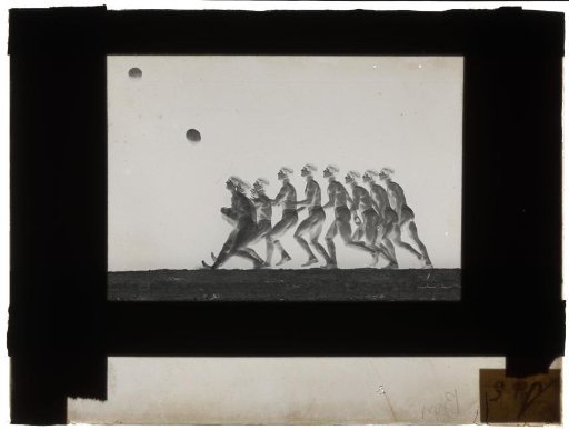 Man taking a run-up and shooting the ball into the air