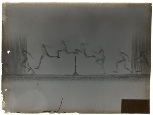Man taking a hurdle