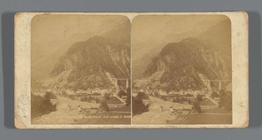 View of Amsteg with the Gotthard Massif, Switzerland