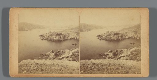 View of the entrance to the harbor of Cartagena, Spain