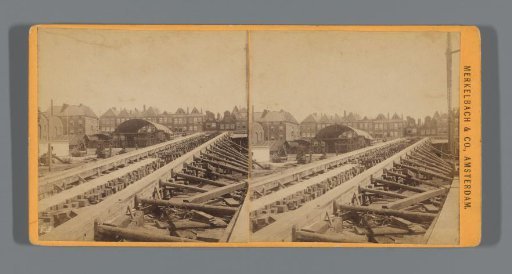Construction for launching boats at the Royal Dockyard in Amsterdam