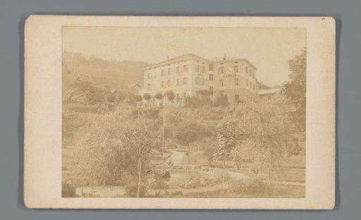 View of the Hotel Pension Viamala in Thusis, Switzerland