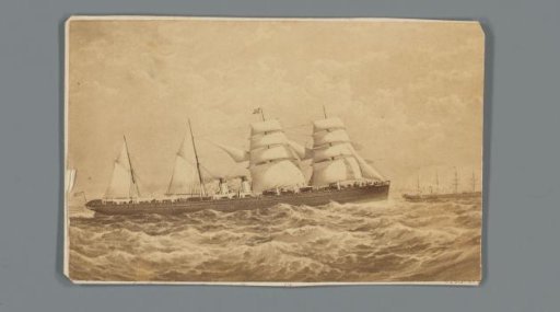 View of ship named "Egypt" afloat