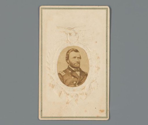 Portrait of Ulysses S. Grant, advertisement for jeweler Salisbury, Bro. & Co. in Providence, Rhode Island