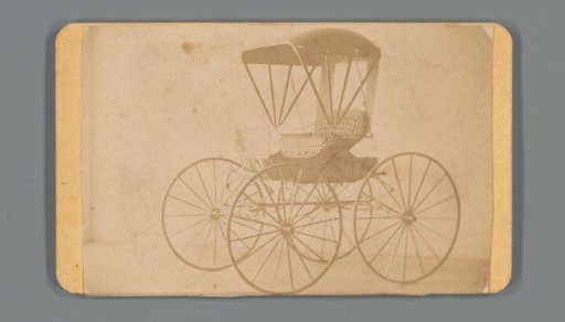 Advertisement with a buggy