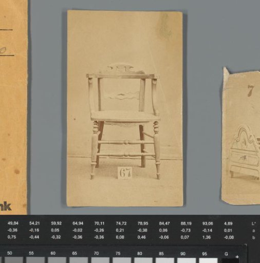 Advertisement featuring a wooden chair, produced by J.A. Eldredge & Company in Springfield, Massachusetts