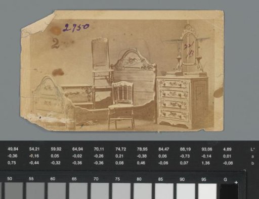 Advertisement featuring various pieces of furniture, produced by J.A. Eldredge & Company in Springfield, Massachusetts