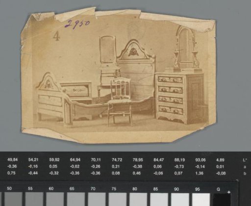 Advertisement featuring various pieces of furniture, produced by J.A. Eldredge & Company