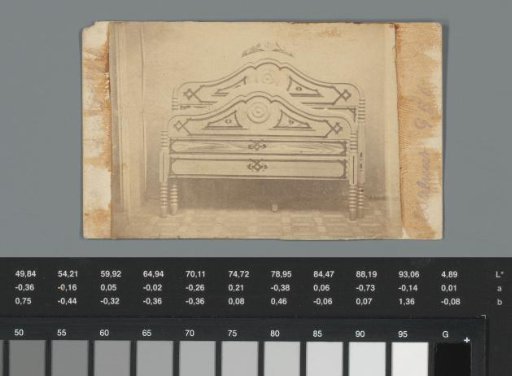 Advertisement for a piece of furniture by L. W. Bishop in Whitney Point, New York