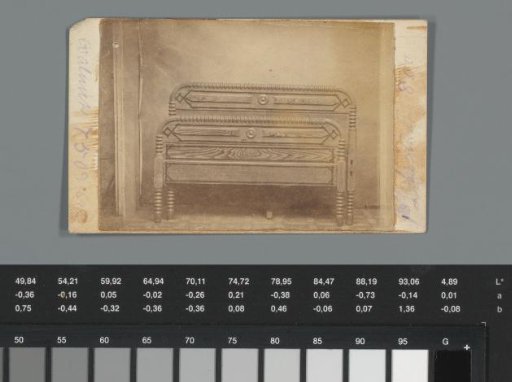 Advertisement for a piece of furniture by L. W. Bishop in Whitney Point, New York