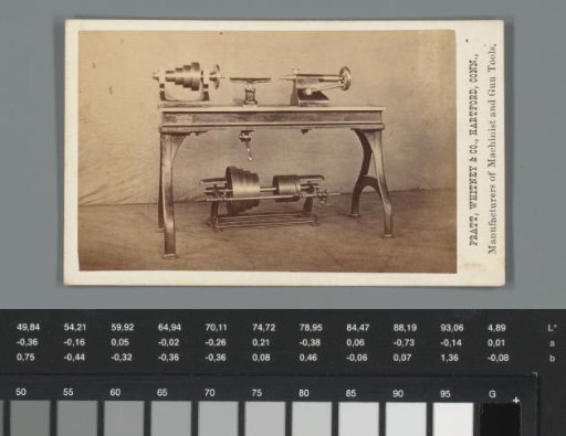 Advertisement for a lathe by Pratt, Whitney & Company in Hartford, Connecticut