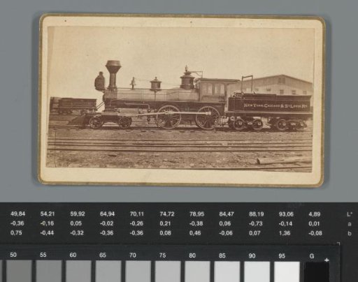 Advertisement for a steam locomotive of Brooks Locomotive Works in Dunkirk, New York