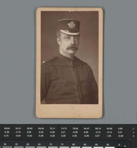 Portrait of an unknown man in uniform
