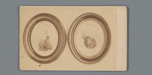 Two Portraits of a Dog and a Horse, Advertisement for Art Gallery and Restorer Alfred A. Childs & Company, Working in Boston