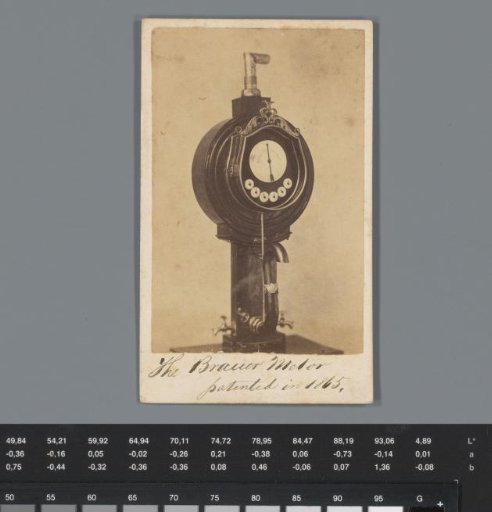 Advertisement for Mitchell's art gallery in Memphis with a view of an unknown measuring instrument