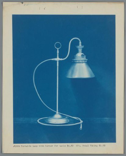Gas Lamp with Gas Line